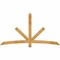 Ekena Millwork Alberta Rough Sawn Timber Gable Bracket, Western Red Cedar, 84"W x 45"H x 2"D x 4"F, 13/12 Pitch GBW084X45X0204ALB00RWR - alternate 1
